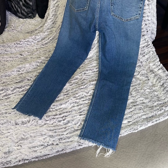 RE/DONE High Rise Ankle Crop Color in Dusk Destroy - Picture 10 of 13